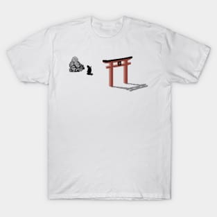 Last Ninja Prayer Pixel Art T-Shirt